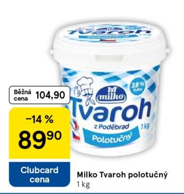 Milko Tvaroh polotučný