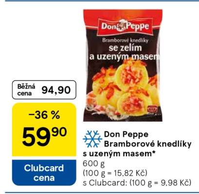 Don Peppe BRAMBOROVÉ KNEDLÍKY s uzeným masem