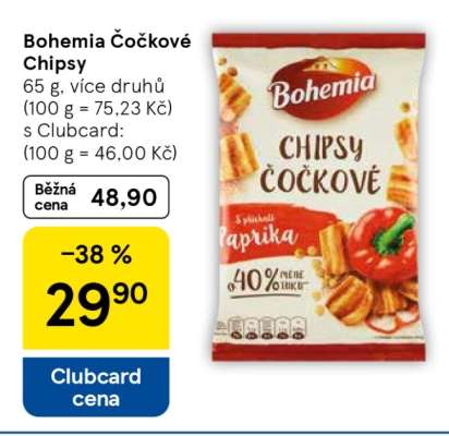 Bohemia Čočkové chipsy