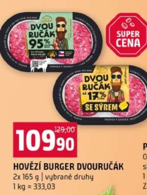 Hovězí burger dvouručák