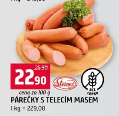Párečky s telecím masem