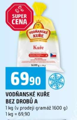 Vodňanské kuře bez drobů A