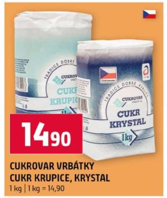 CUKROVAR VRBÁTKY CUKR KRUPICE, KRYSTAL