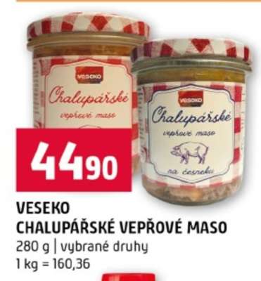 VESEKO CHALUPÁŘSKÉ VEPŘOVÉ MASO