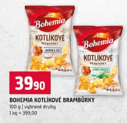 Bohemia Kotlíkové brambůrky