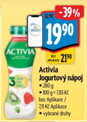 Activia jogurtový nápoj