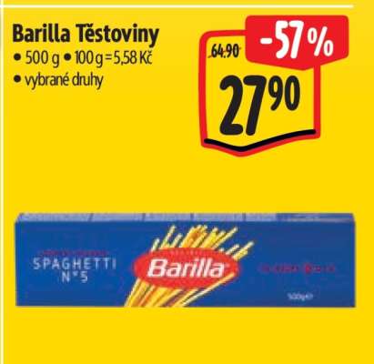 Barilla těstoviny