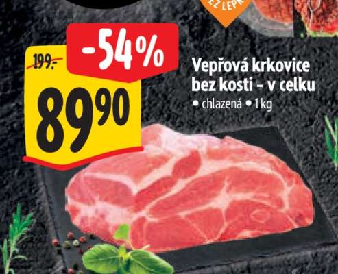 Vepřová krkovice bez kosti – v celku