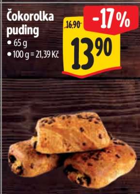 Čokorolka puding