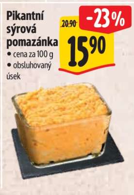Pikantní sýrová pomazánka