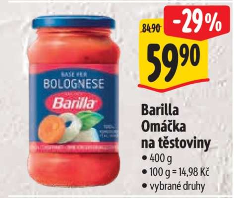 Barilla Omáčka na těstoviny