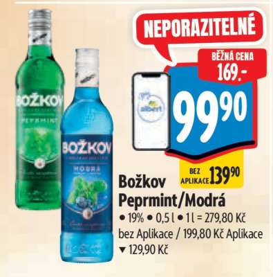 Božkov Peprmint/Modrá