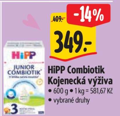 HiPP Combiotik kojenecká výživa