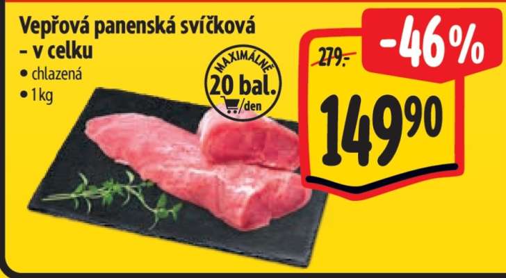 Vepřová panenská svíčková – v celku