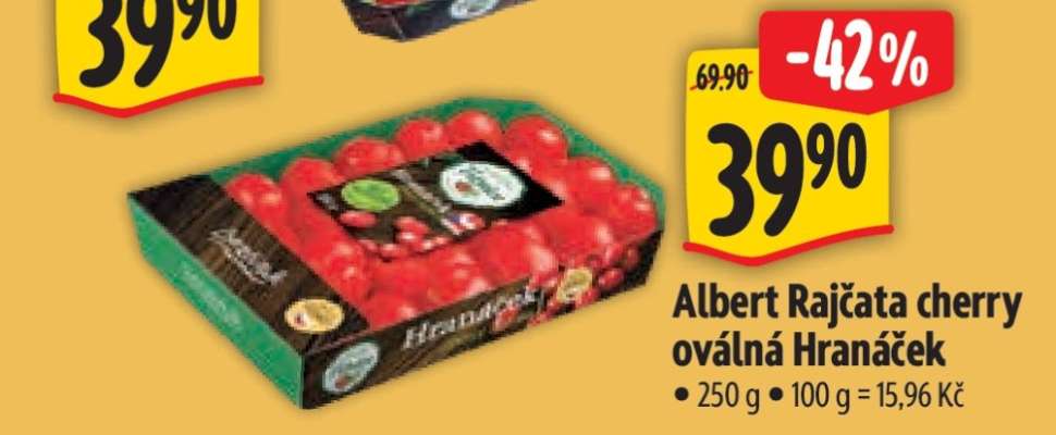 Albert Rajčata cherry oválná Hranáček