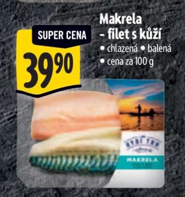 Makrela − filet s kůží