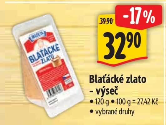 Blaťácké zlato výseč
