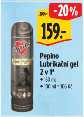 Pepino Lubrikační gel 2 v 1
