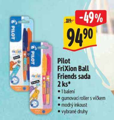 Pilot FriXion Ball Friends sada 2 ks