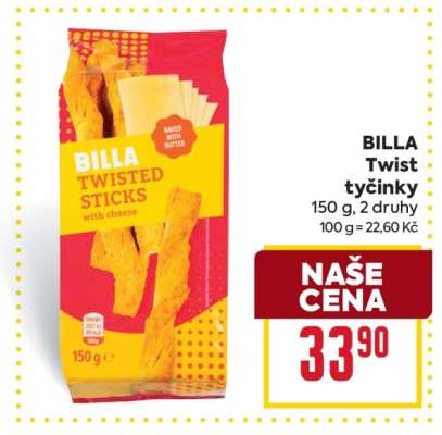 BILLA Twist tyčinky