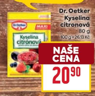 Dr. Oetker kyselina citronová