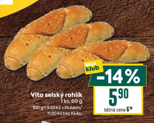 Vita selský rohlík
