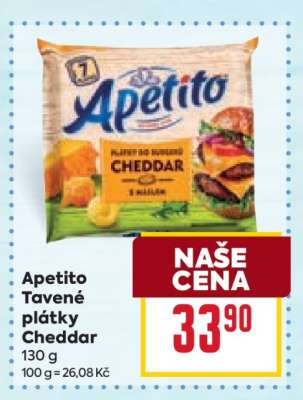 Apetito Tavené plátky Cheddar