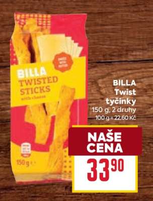 BILLA Twist tyčinky