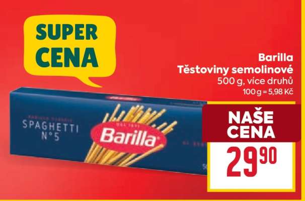 Barilla Těstoviny semolinové