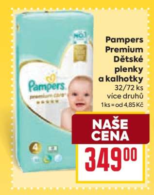 Pampers premium Dětské plenky a kalhotky