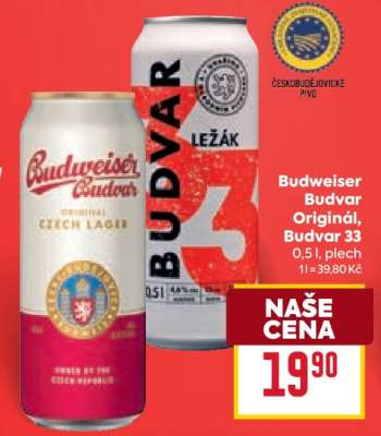 Budweiser Budvar Original Budvar 33