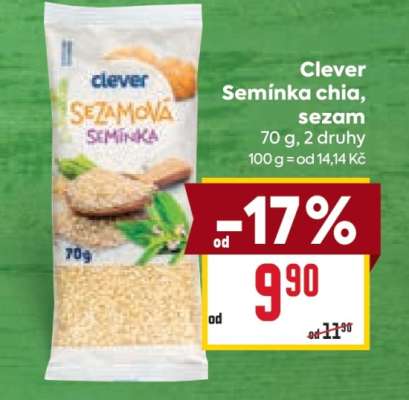 Clever Semínka chia, sezam