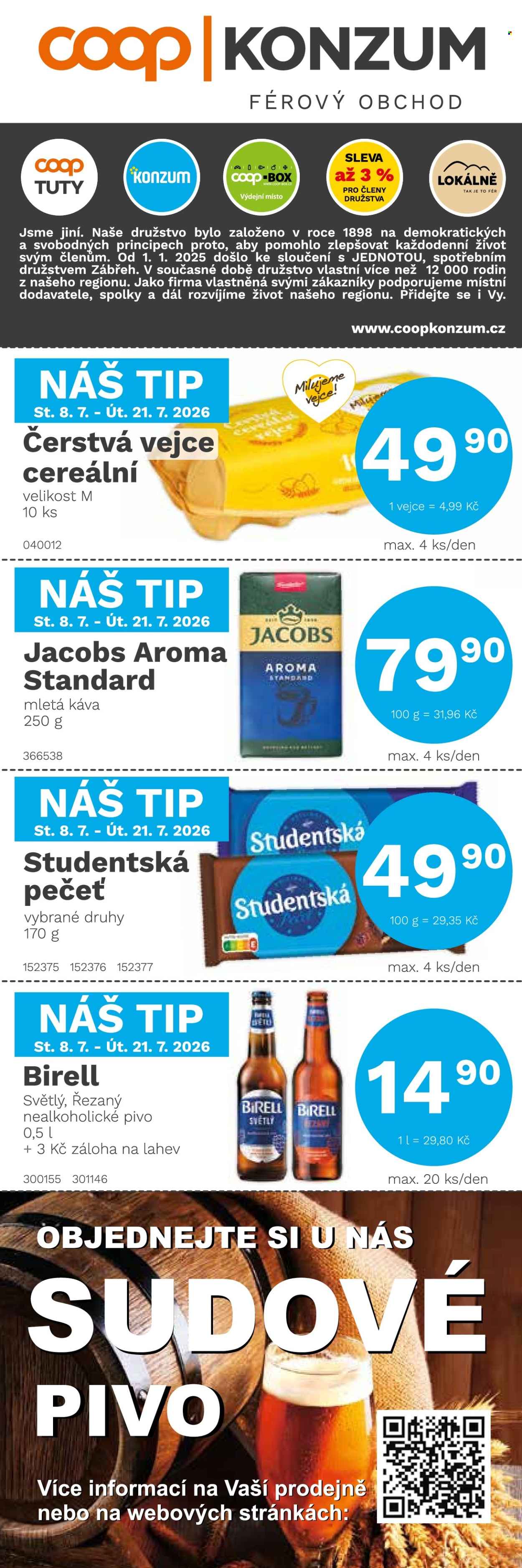 Leták Konzum - 8.7.2026 - 21.7.2026. Strana 1
