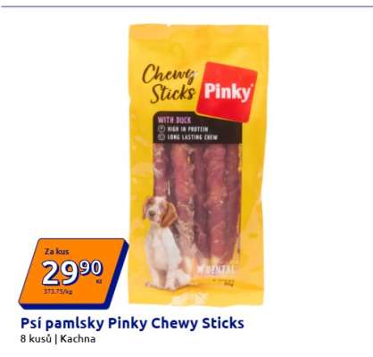 Psí pamlsky Pinky Chewy Sticks