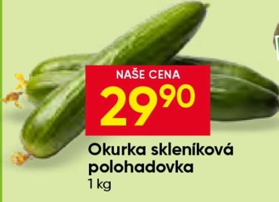 Okurka skleníková polohadovka