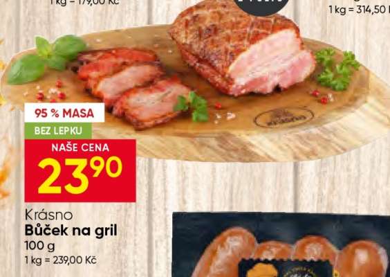 KRÁSNO Bůček na gril