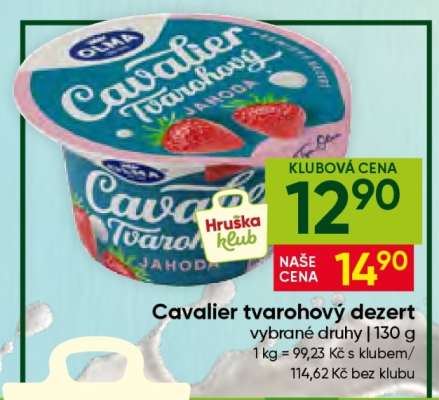 Cavalier tvarohový dezert