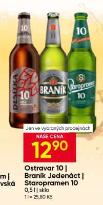 Ostravar 10 | Braník Jedenáct | Staropramen 10