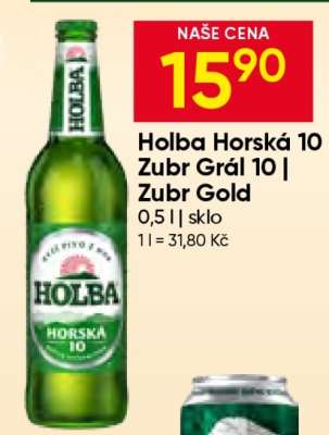 Holba Horská 10 Zubr Grál 10 Zubr Gold