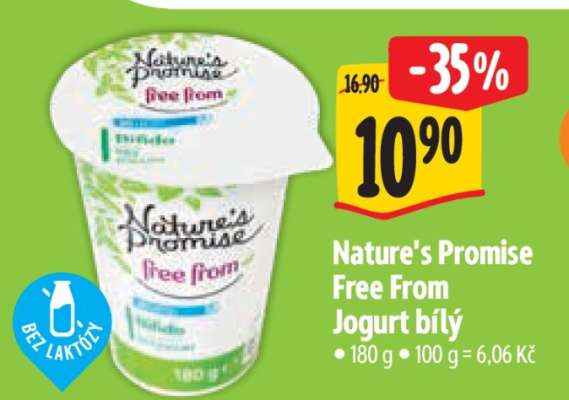 Nature’s Promise Free from Jogurt bílý