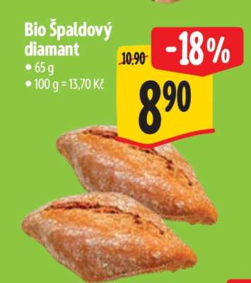 BIO špaldový diamant