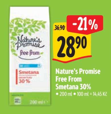 Nature's Promise Free From Smetana 30%
