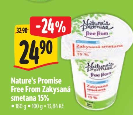 Nature's Promise Free From Zakysaná smetana 15%