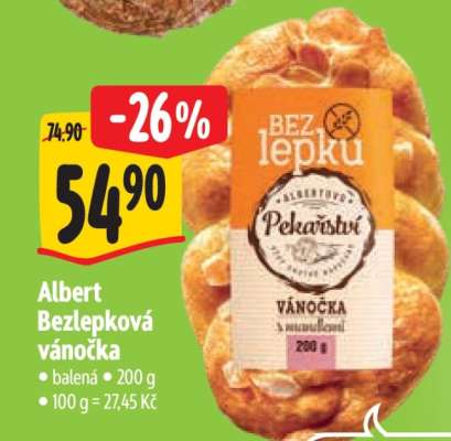 Albert Bezlepková vánočka