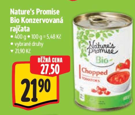 Nature's Promise Bio Konzervovaná rajčata