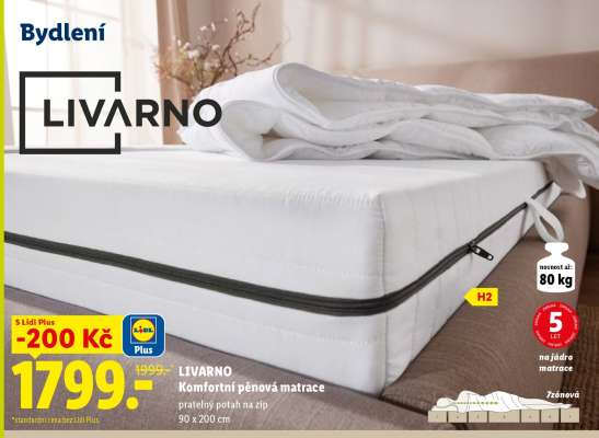 LIVARNO Komfortní pěnová matrace