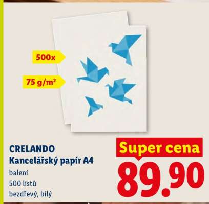 CRELANDO KANCELÁŘSKÝ PAPÍR A4