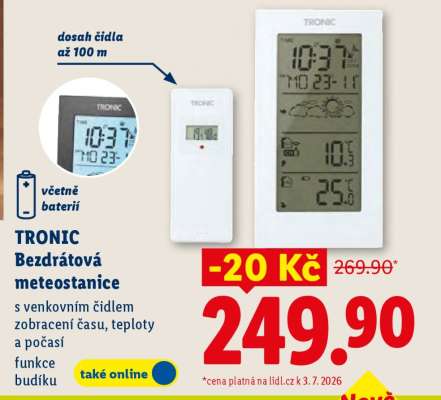 TRONIC Bezdrátová meteostanice