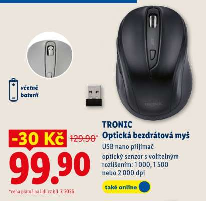 TRONIC Optická bezdrátová myš