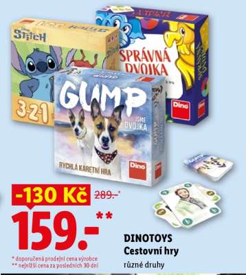 DINOTOYS Cestovní hry